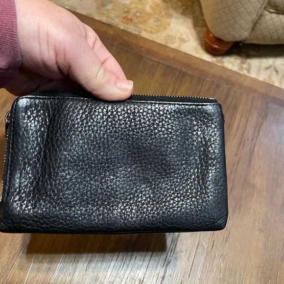 Coach Double Corner Zip Wallet Black - Picture 3 of 7